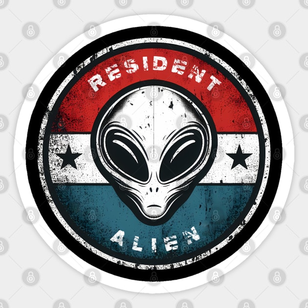 Resident Alien Sticker by ANSAN